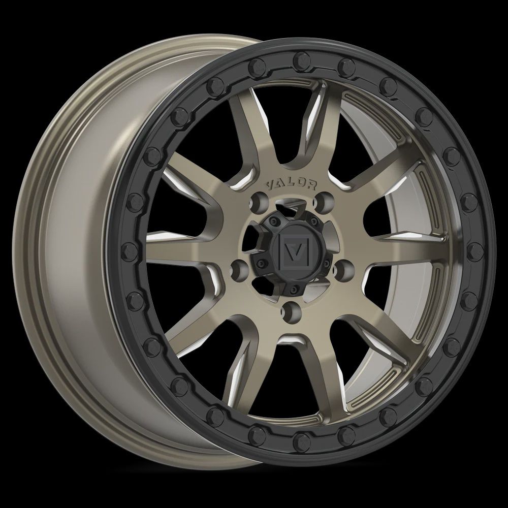 V15 Satin Bronze UTV Wheel, BOLT PATTERN: 5x114.3 (5x4.5), Offset: '+45mm (6+1), Size: 15x7