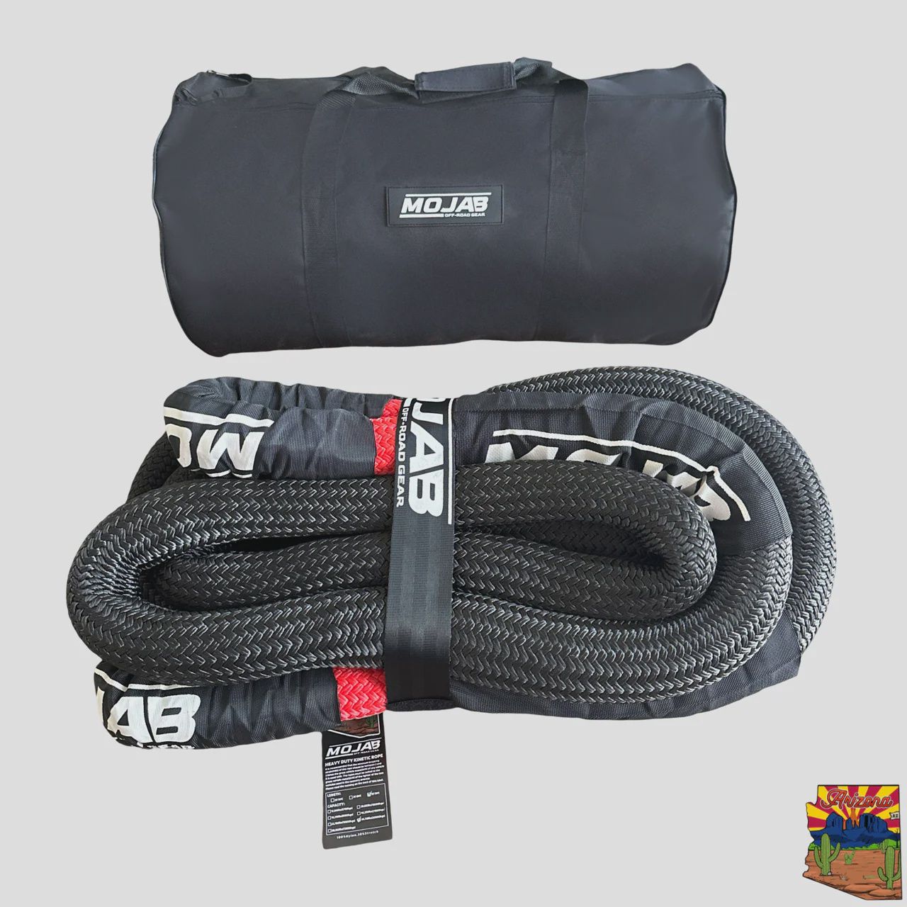 1 1/2” x 30&#39; Kinetic rope with storage bag (Lifetime Warranty), Color: Black