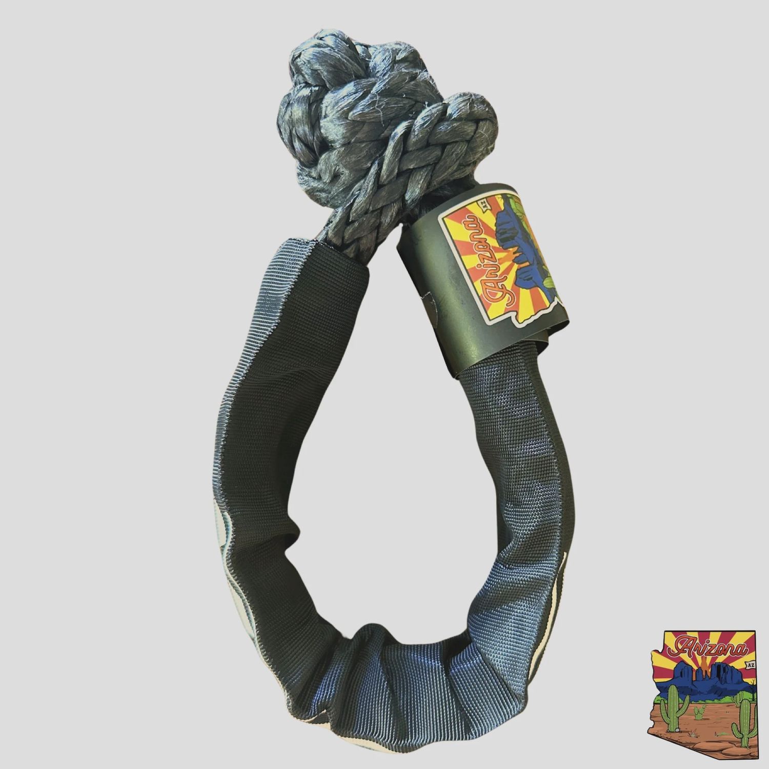 Soft Shackle 1/2'' x 22'' with sleeve and bag (Single Shackle) (Lifetime Warranty), Color: Black