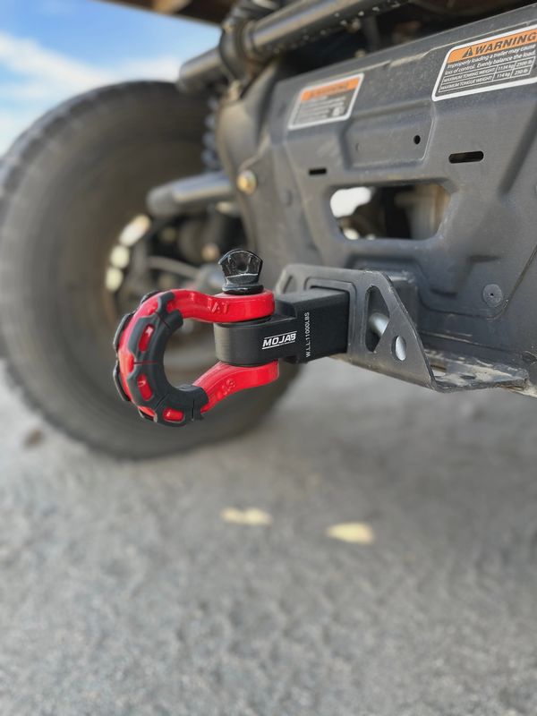 2&#39;&#39; Aluminum Hitch Receiver with Steel D-Shackle (LIFETIME WARRANTY)