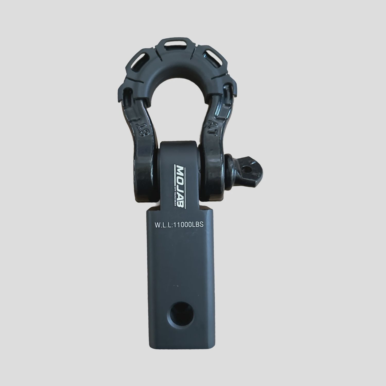 2&#39;&#39; Aluminum Hitch Receiver with Steel D-Shackle (LIFETIME WARRANTY), Color: Black