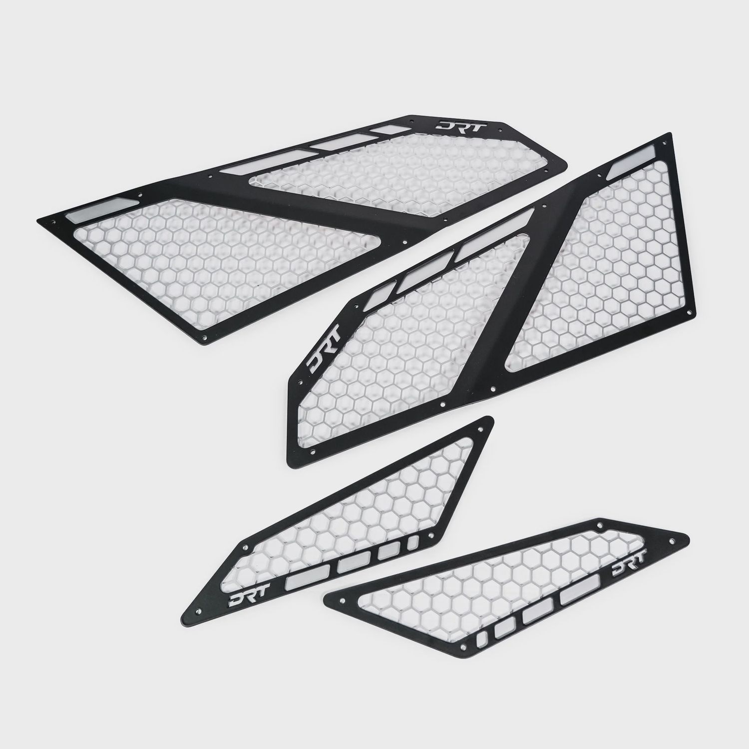 DRT Polaris RZR Pro R/Turbo R Aluminum Complete Intake Vent Set, Style: Vent Covers Full Set - inside/outside