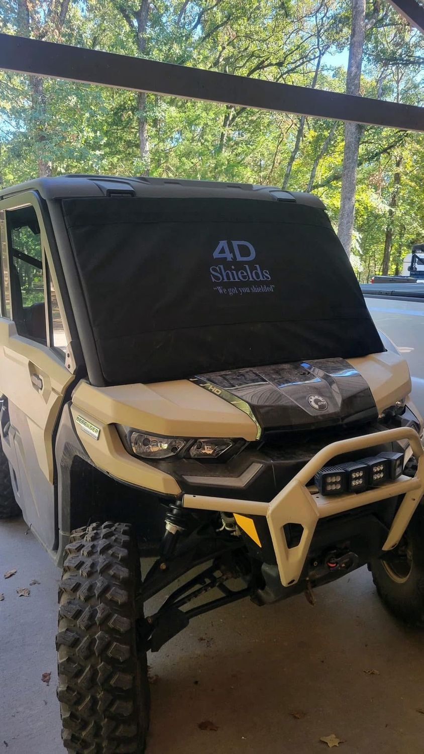 Can-Am Defender windshield cover