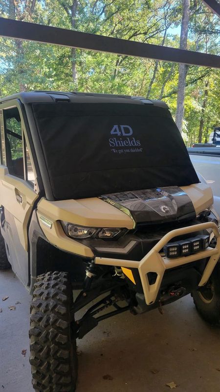 Can-Am Defender windshield cover