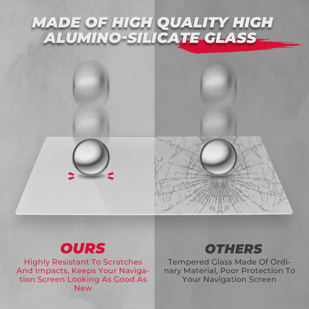 Tempered Glass Screen Protector for Ride-Command RZR /Ranger /General /Slingshot /Xpedition