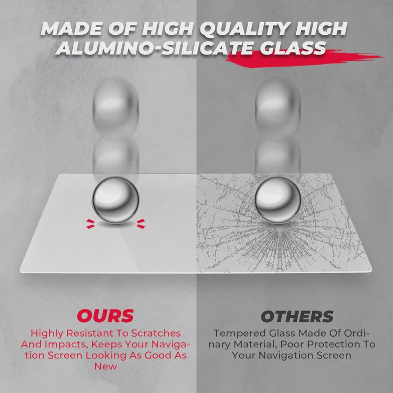 Tempered Glass Screen Protector for Ride-Command RZR /Ranger /General /Slingshot /Xpedition