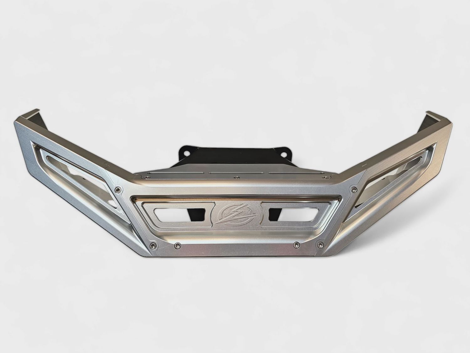 2022-2025 Polaris RZR Pro R/ Turbo R Machined Billet Front Winch Bumper (Clear Anodize)