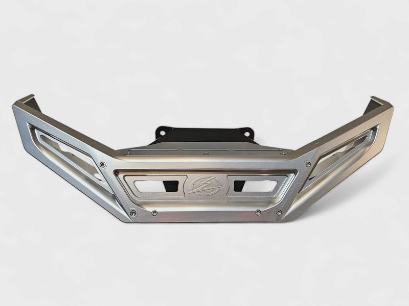 2022-2025 Polaris RZR Pro R/ Turbo R Machined Billet Front Winch Bumper (Clear Anodize)