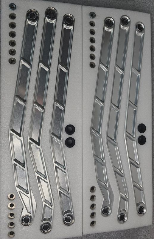 2017 to Current Can-Am X3 Maverick High Clearance Radius Rods in Clear Finish for 72&quot;