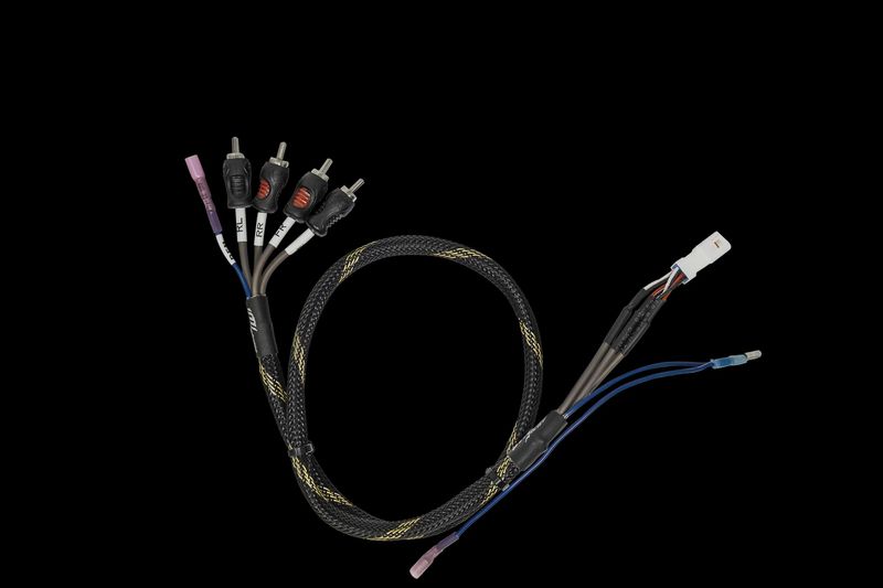 Can-Am® Maverick R BRP GO Front &amp; Rear RCA Output Harness + Remote | UTVS-GO-RCA-OUT