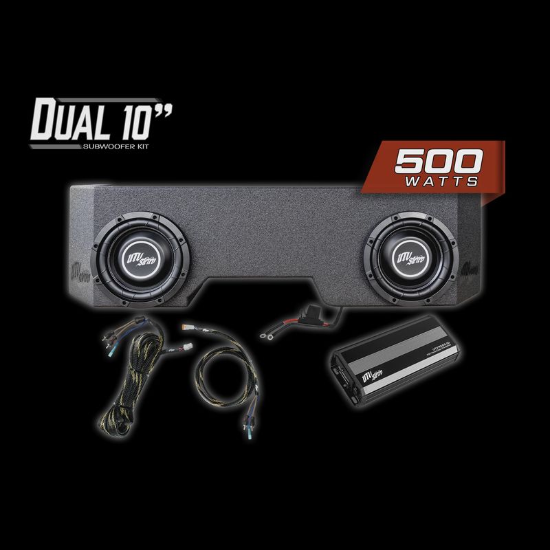Can-Am® Defender 500W Dual 10&quot; Subwoofer Kit | UTVS-DEF-SUB-500-2
