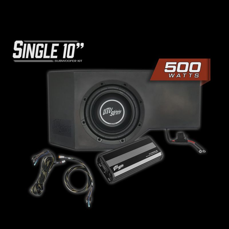 Can-Am® Defender 500W Single Passenger Side 10&quot; Subwoofer Kit | UTVS-DEF-SUB-500-PASS