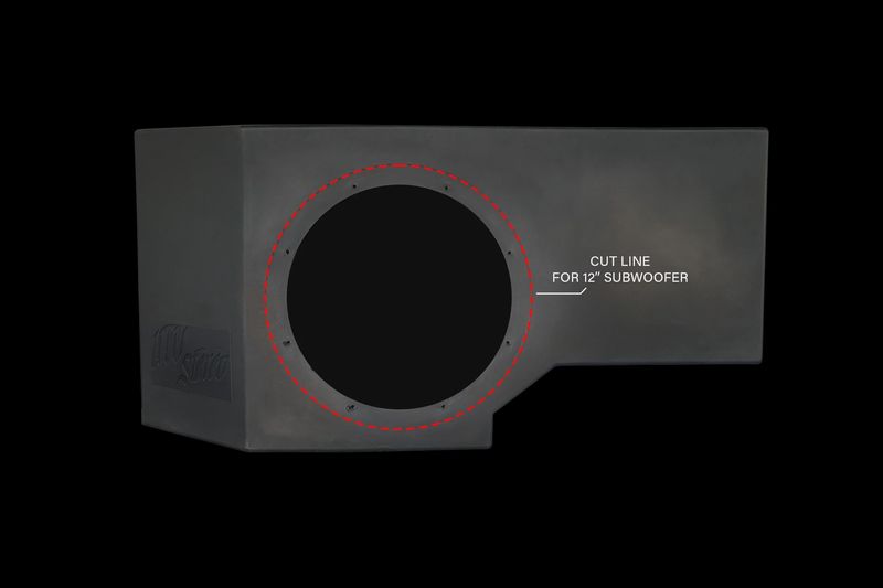 Can-Am® Defender 1200W Single Passenger Side 10&quot; Subwoofer Kit | UTVS-DEF-SUB-1200-PASS