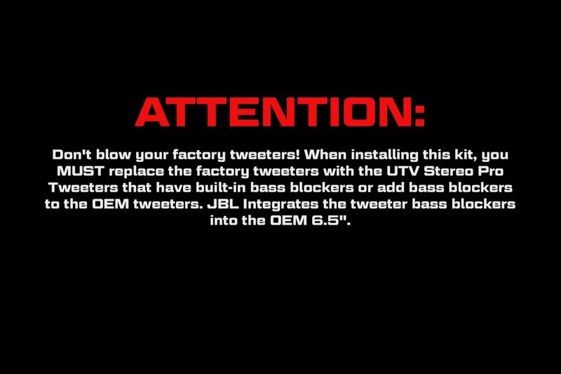 POLARIS® RANGER 1500 FRONT SPEAKER ADAPTER KIT with Signature Series 6.5&quot; Speakers and 1&quot; Tweeters