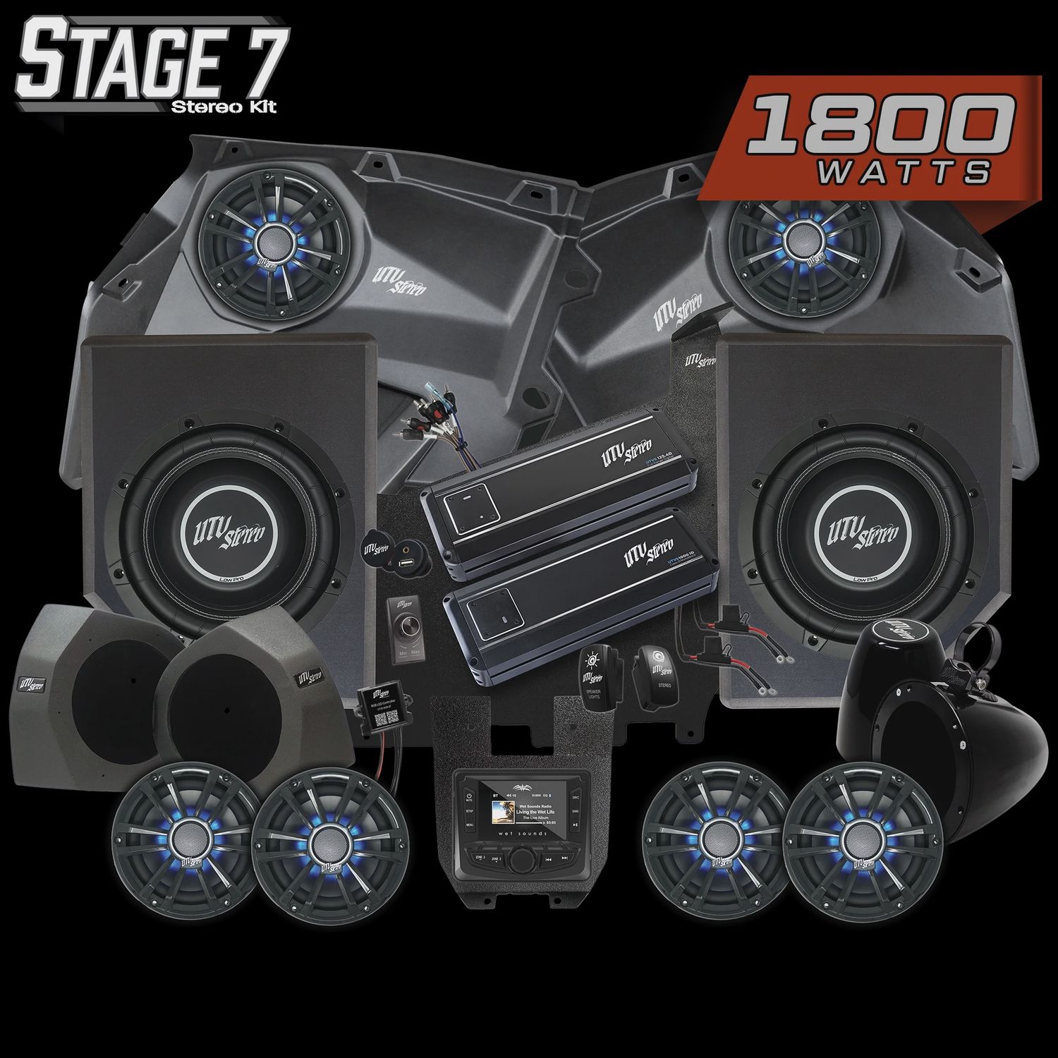 Can-Am® X3 Signature Series Stage 7 Stereo Kit | UTVS-X3-S7-S