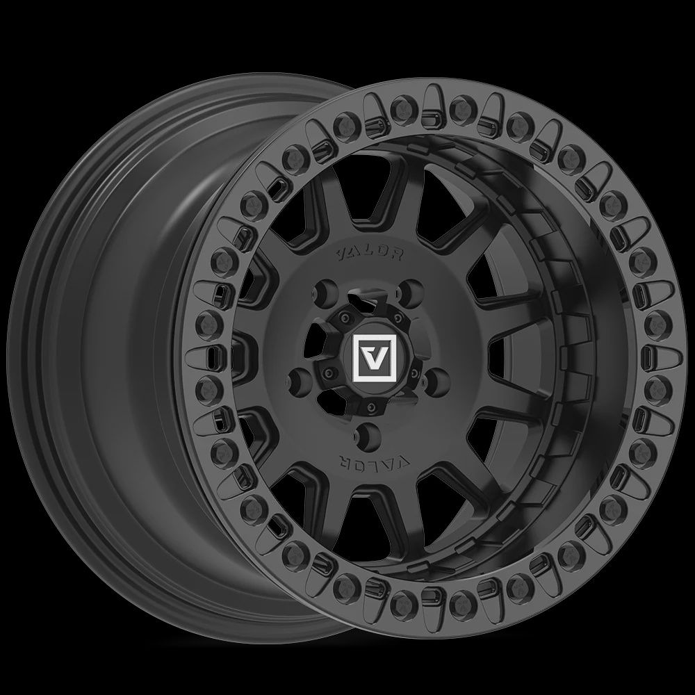 V09 Satin Black UTV Beadlock, BOLT PATTERN: 4x137, Offset: '+0mm (5+5), Size: 15x10