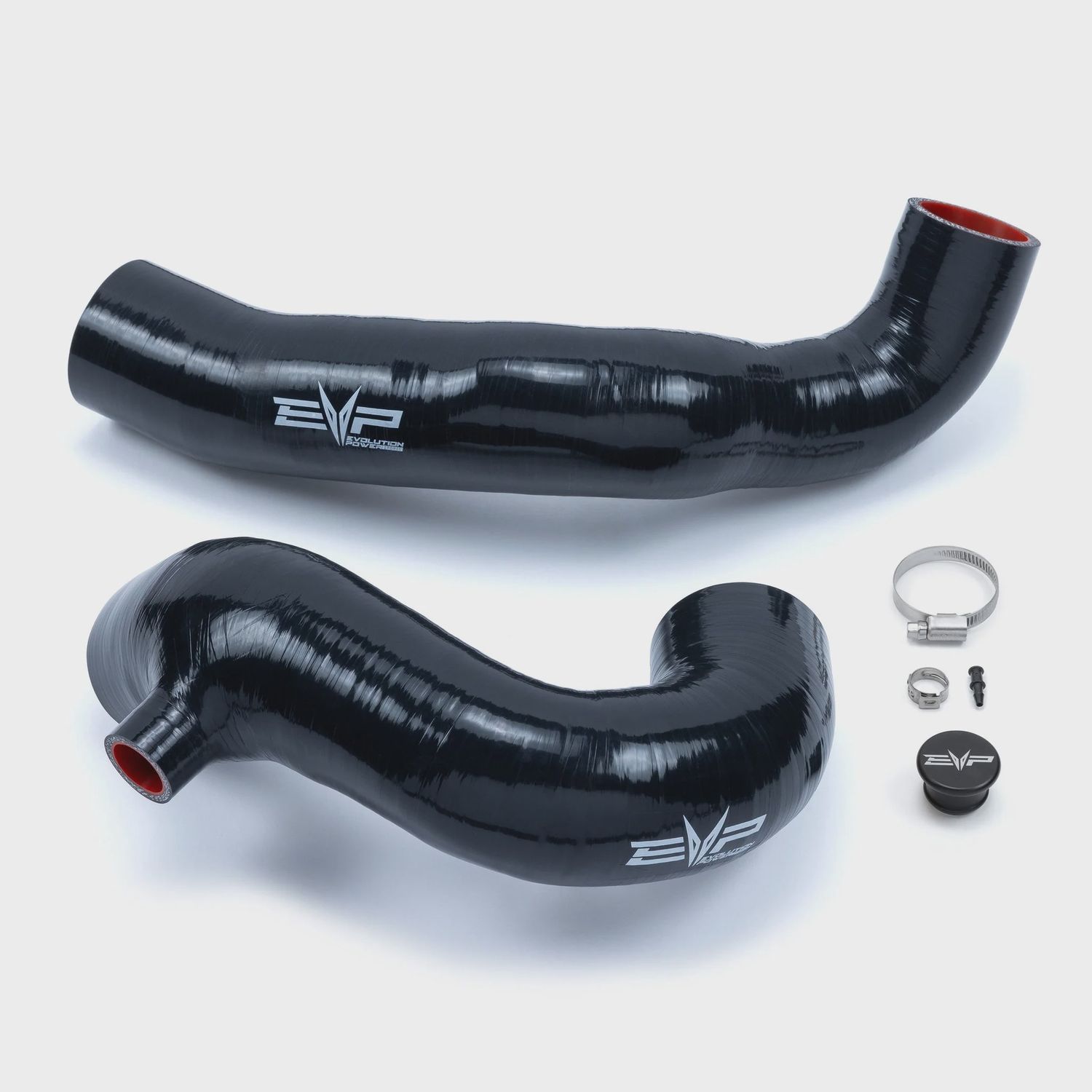 EVP SILICONE CHARGE TUBE FOR CAN-AM MAVERICK R, Color: BLACK