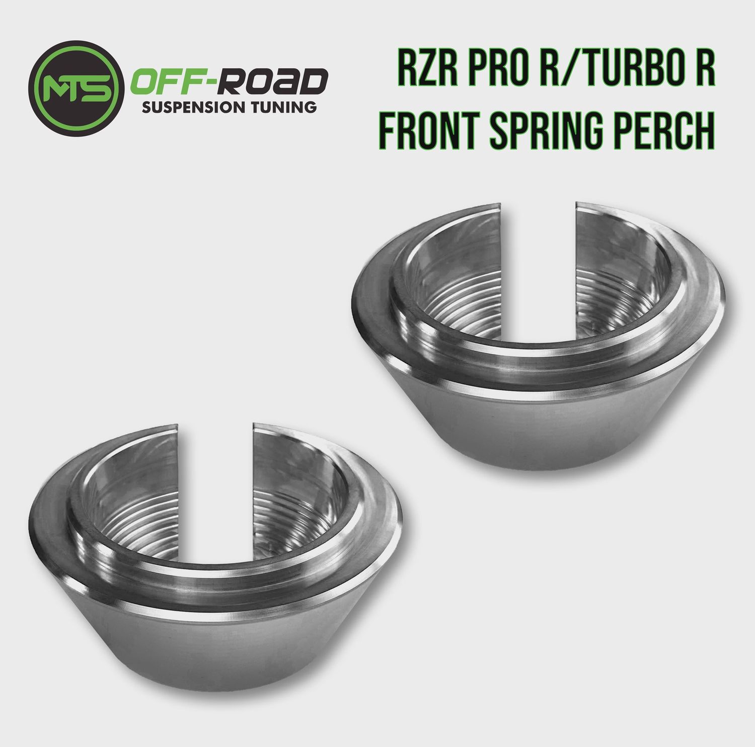 Polaris RZR Pro R/Turbo R/Pro S Billet Front Spring Perch Collars - Set of 2
