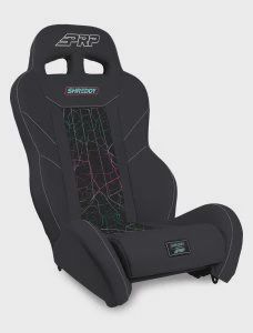 SHREDDY XCR SUSPENSION SEAT, Color: cracked with pink stitching