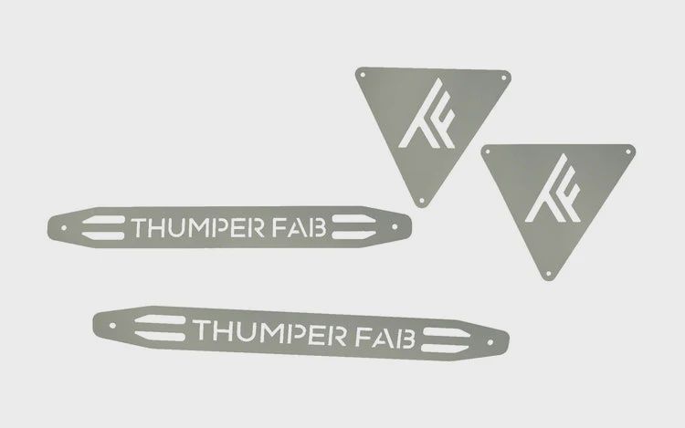 Accent Panel Set Can-Am Maverick X3 - 2 Seat Rock Sliders Raw Thumper Fab