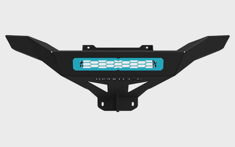 Can-Am Defender Extreme Winch Bumper w/ Lights Black Thumper Fab