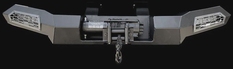 Polaris General Winch-Ready Rear Bumper w/ Lights Raw Thumper Fab