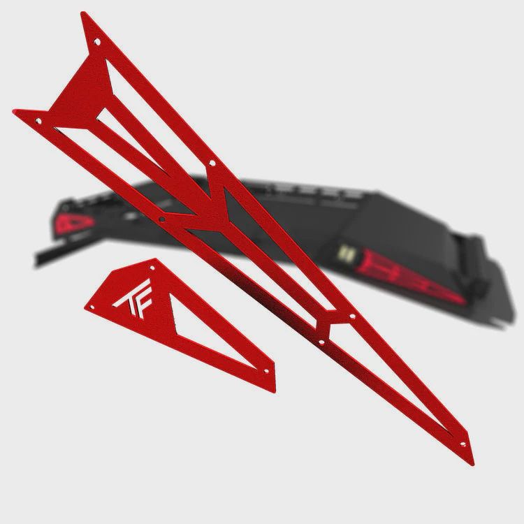 Audio Roof Accent Panel Set General Crew &amp; 2-Seat Havasu Red Thumper Fab