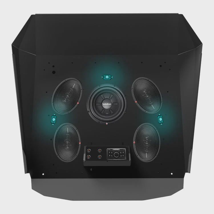 Audio Roof Level 2 Roof RZR 900/1000/Turbo 2-Seat Black Thumper Fab