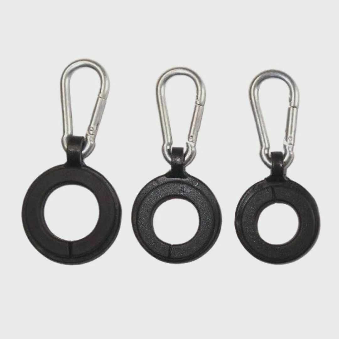 SET OF 3 RINGS WITH CARIBINER CLIPS