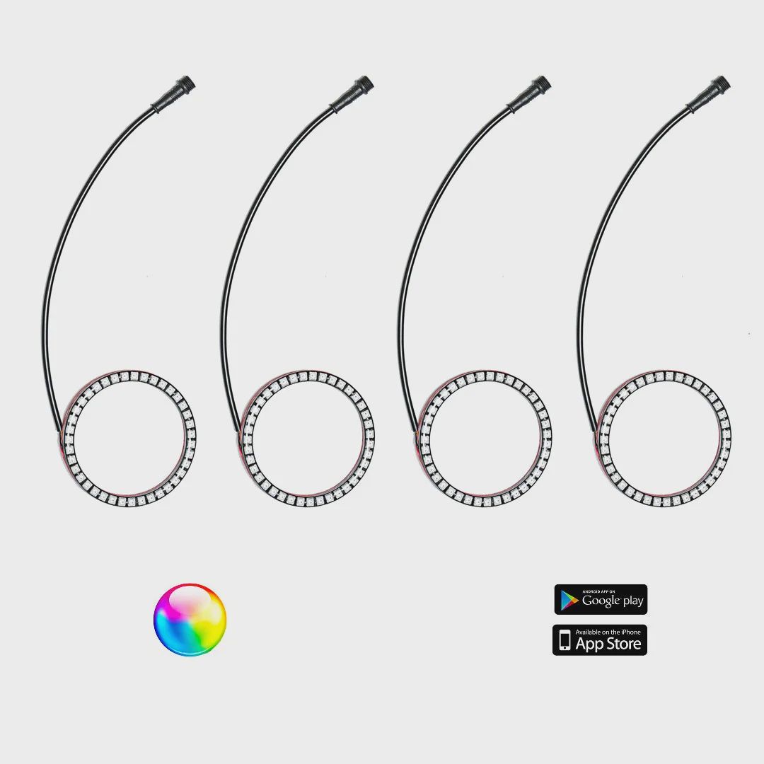 187 Style YXZ Halos with Control Harness