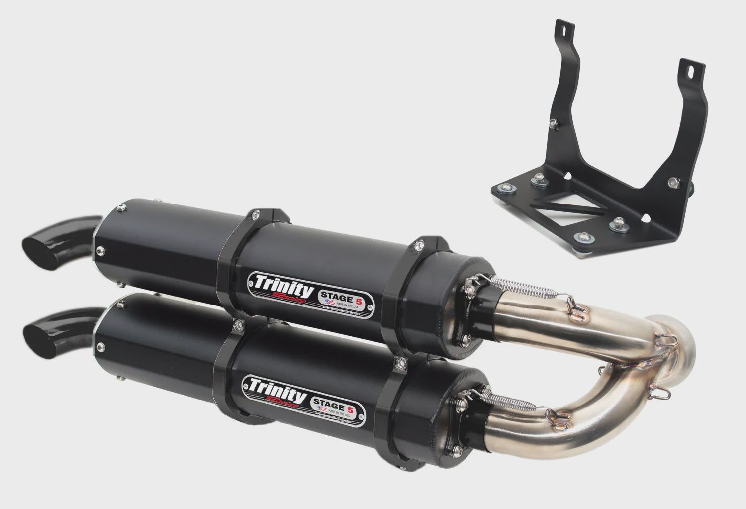 MAVERICK X3 SLIP ON EXHAUST, Color: Cerakote w/ Stainless Y-Pipe