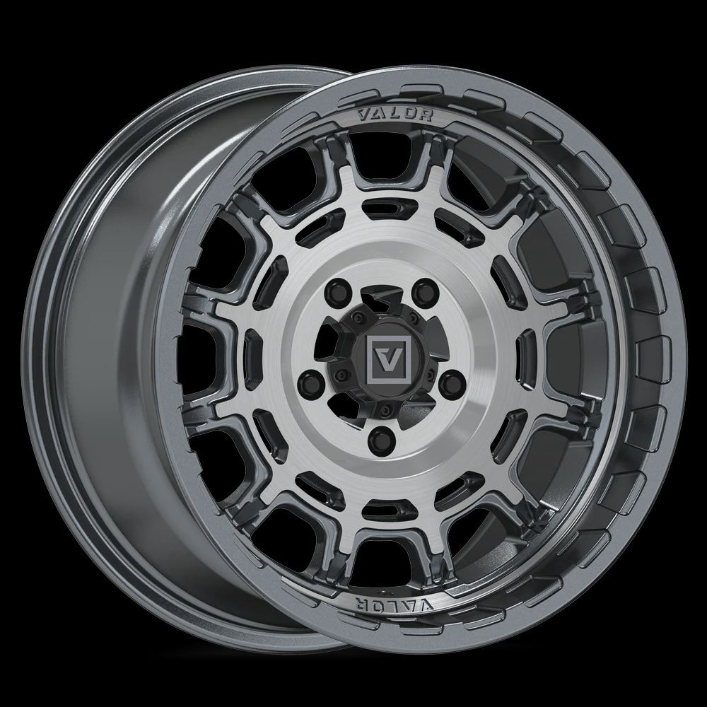V17 15X8 +10MM 5X114.3 BRUSHED GUNMETAL