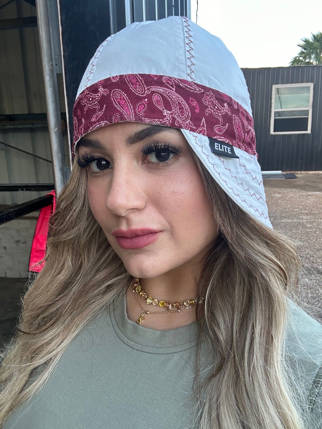 ELITE WELDING CAP WHITE/RED