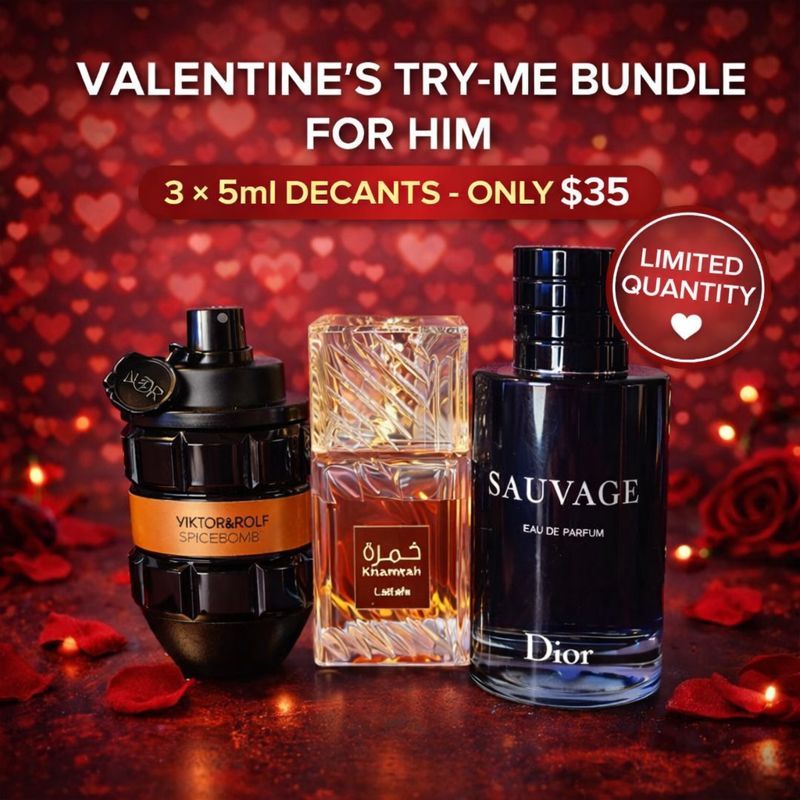 Valentine's Men's Fragrance Bundle - 5ml Trio