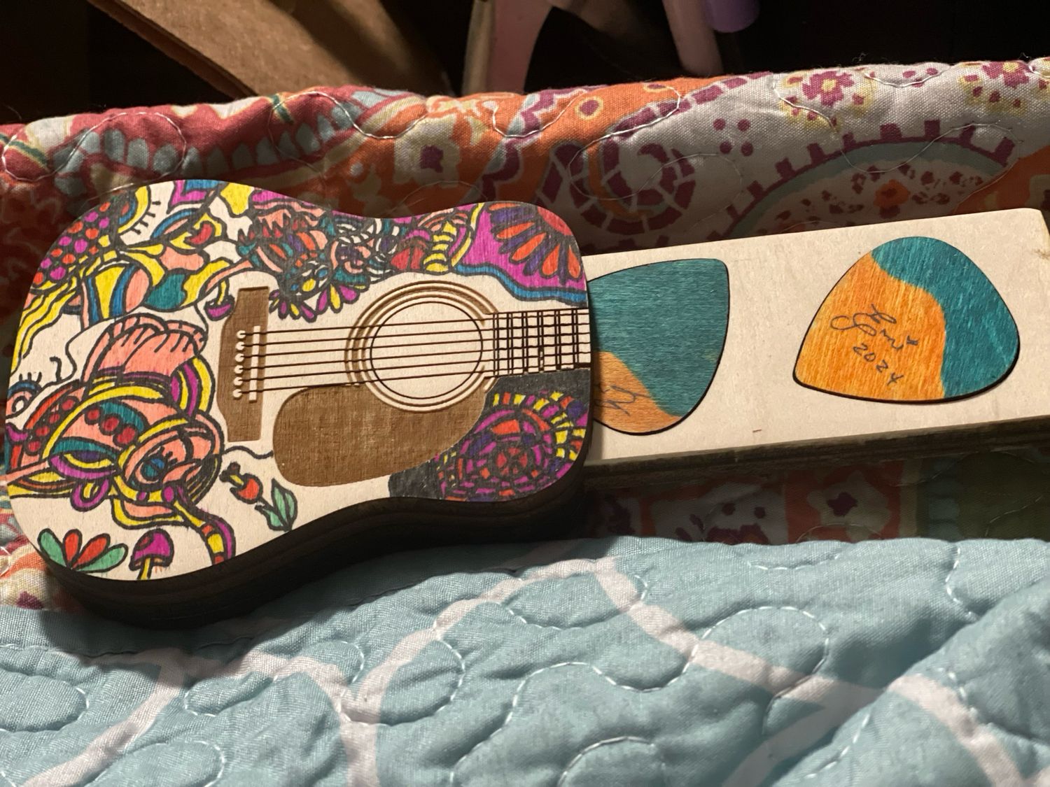 Hand Painted Pick Holder