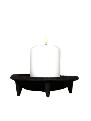 Minto Hand-Forged Cast Iron Candle Holder Minto Hand-Forged Cast Iron Candle Holder