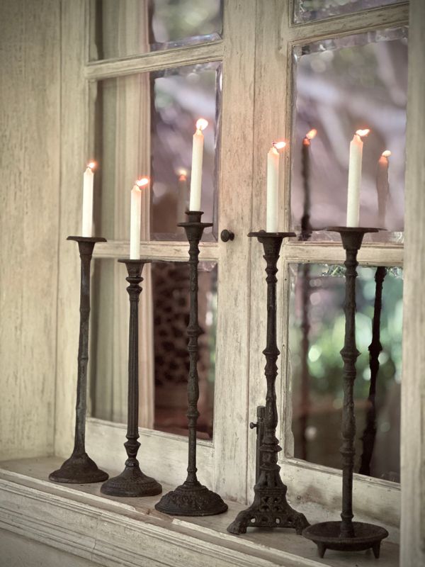 Cast Iron Candle Holders