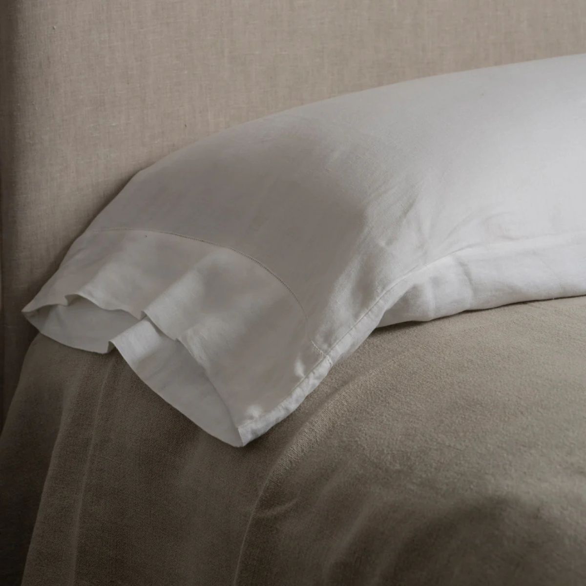 Hemstitch Pillowcase Set – Bleach White