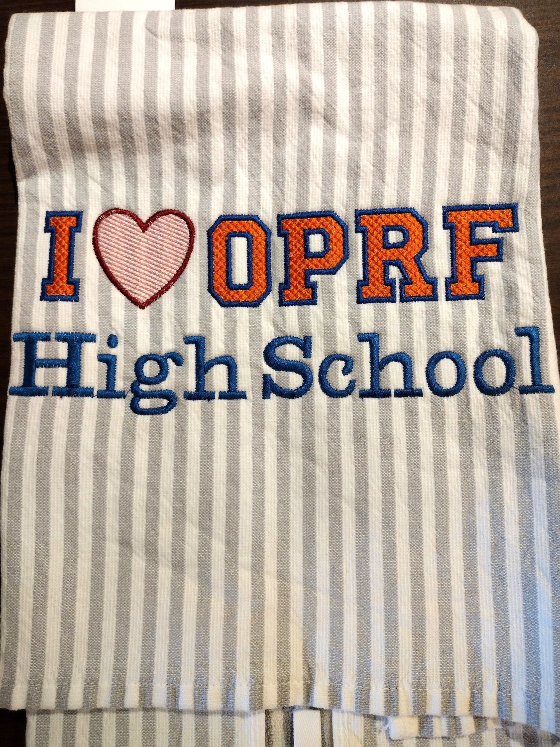 Tea Towel, I "Heart" OPRF High School