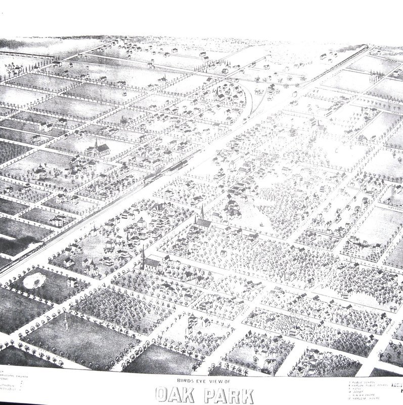 Bird&#39;s Eye View of Oak Park