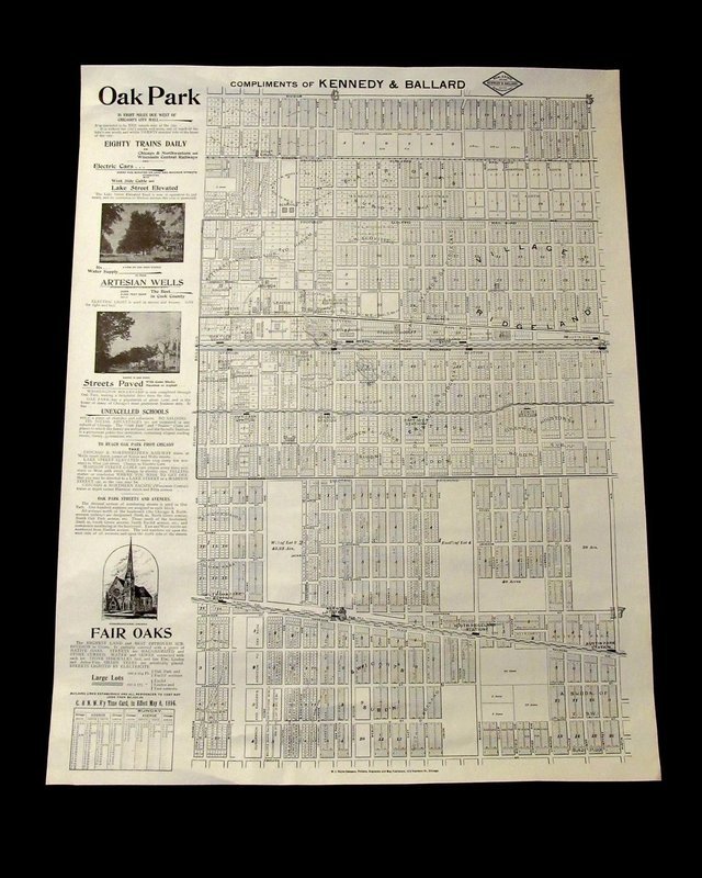 1894 Map of Oak Park