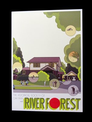 Chris Ware Purcell House Poster (River Forest)
