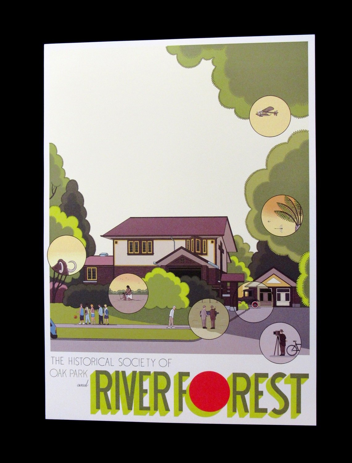 Chris Ware Purcell House Poster (River Forest) (Ltd Ed )