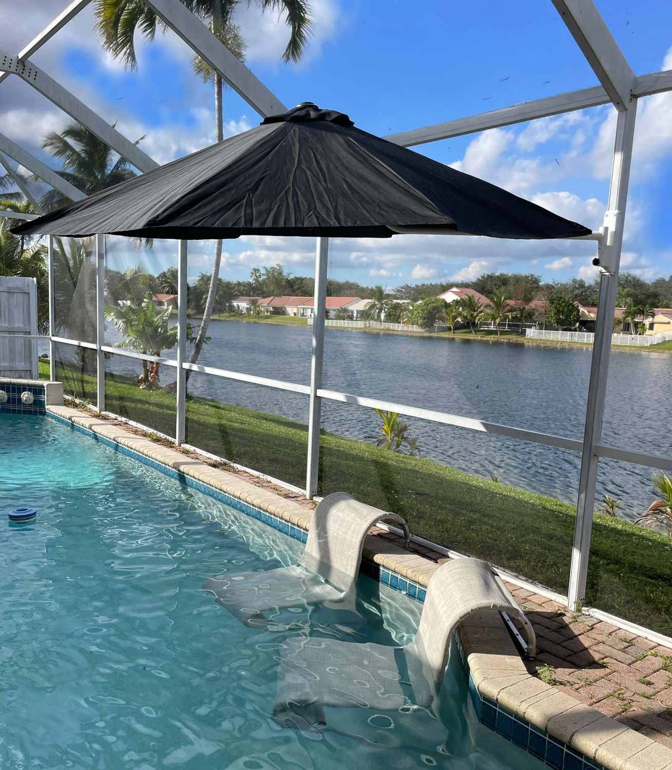 Water-Wares Umbrella Kit for Pool Enclosures