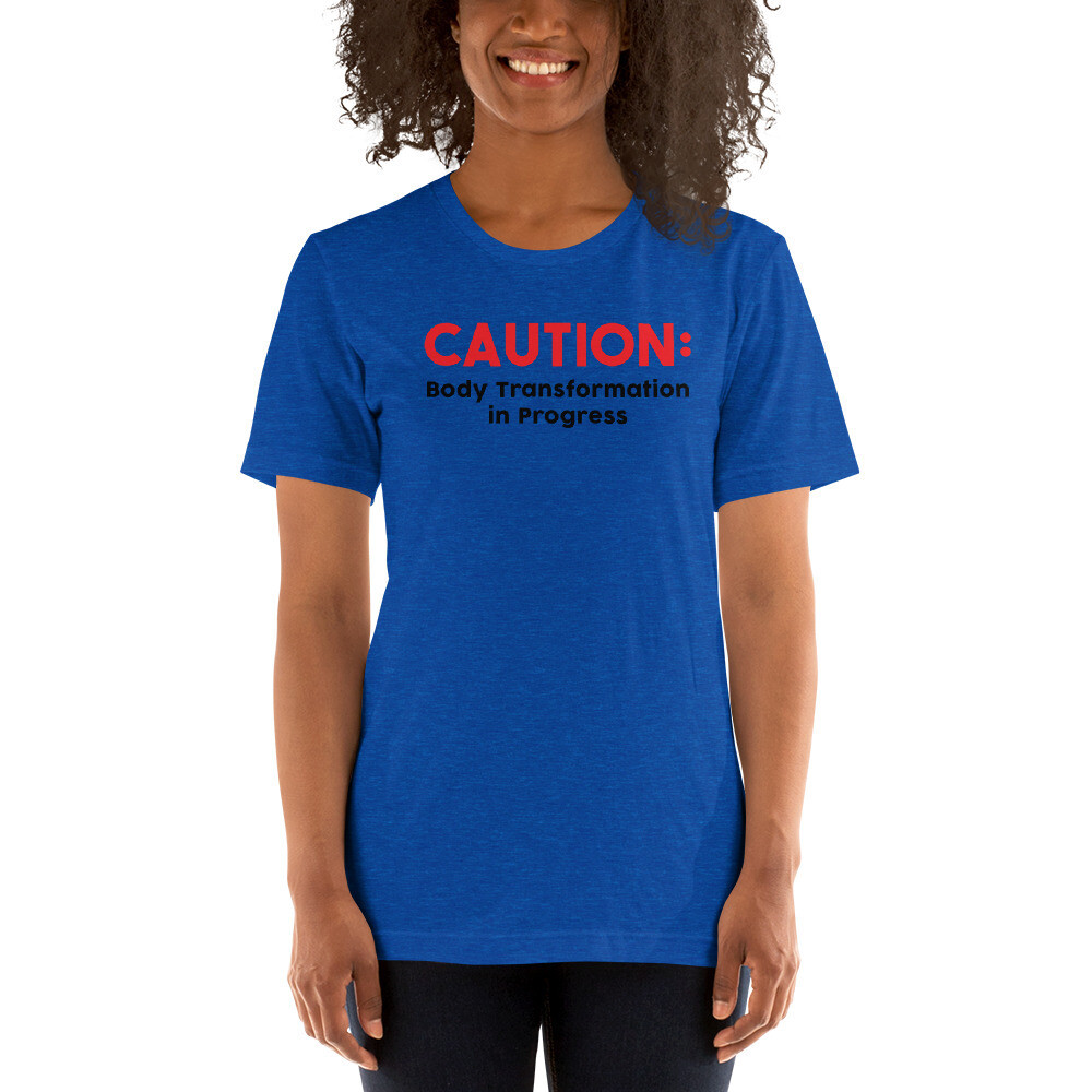 Short-Sleeve Unisex T-Shirt, Color: Heather True Royal, Size: S