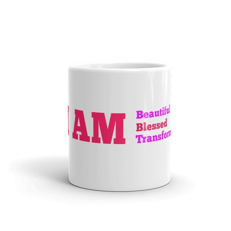 White glossy mug
