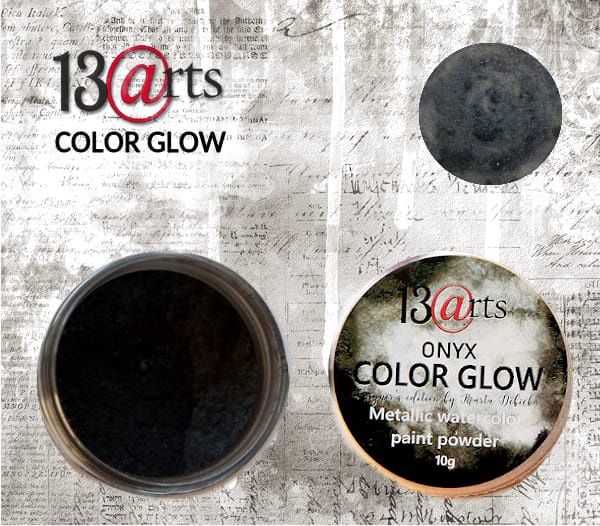 13 Arts - Poudre colorante métallisée Color Glow «Onyx»