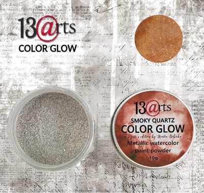 LIQUIDATION!!! 13 Arts - Poudre colorante métallisée Color Glow «Smoky Quartz» (le prix indiqué est déjà réduit de 40%)