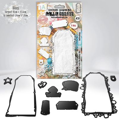 AALL &amp; CREATE - Dies «Intricatags #29» 9 pièces