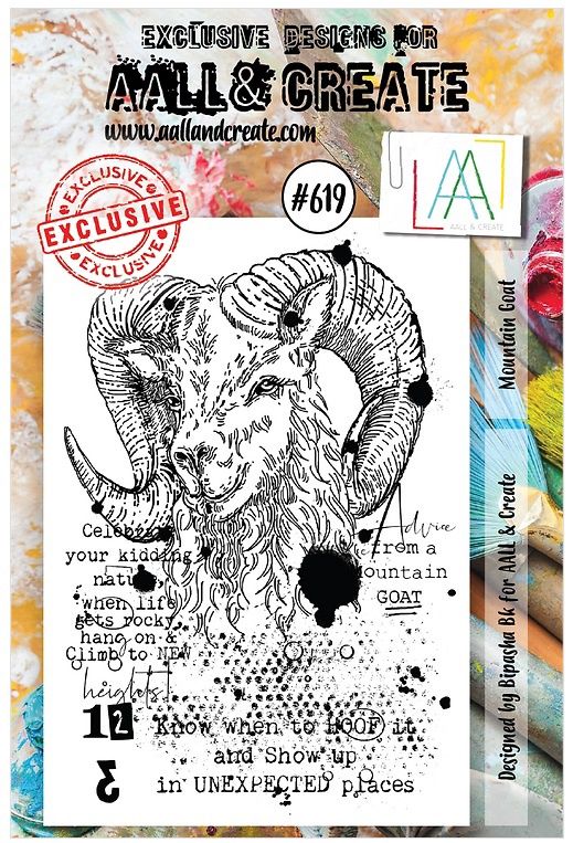 AALL &amp; CREATE - Étampes «Mountain Goat» #619